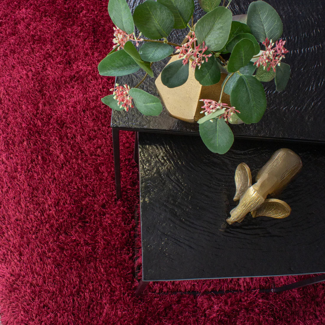 Shaggy Pomegranate Rug