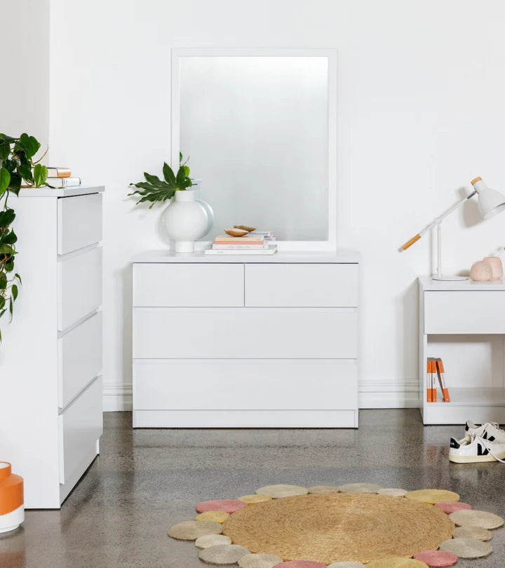 ASTRA 4 Drawer Dresser & Mirror