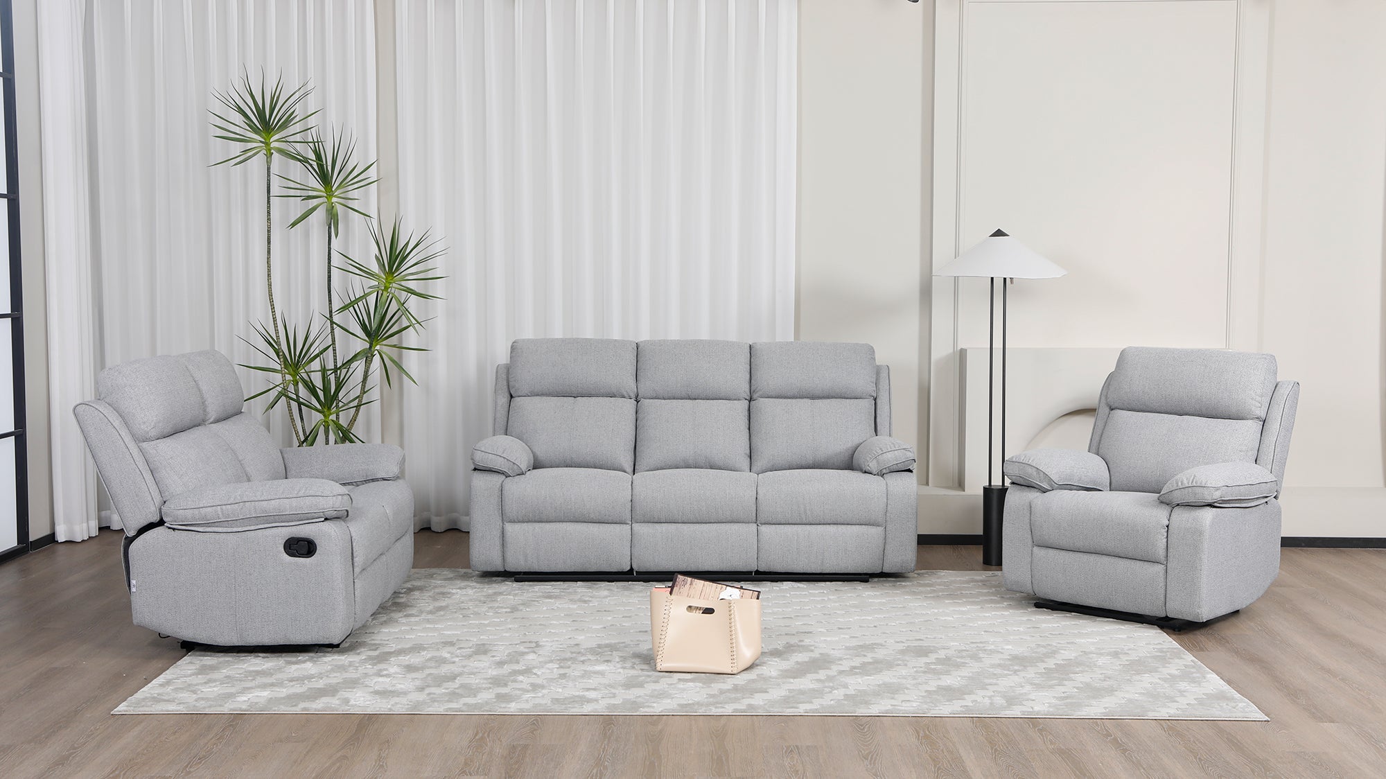 Bailey Fabric Recliner 1/2/3 Seater