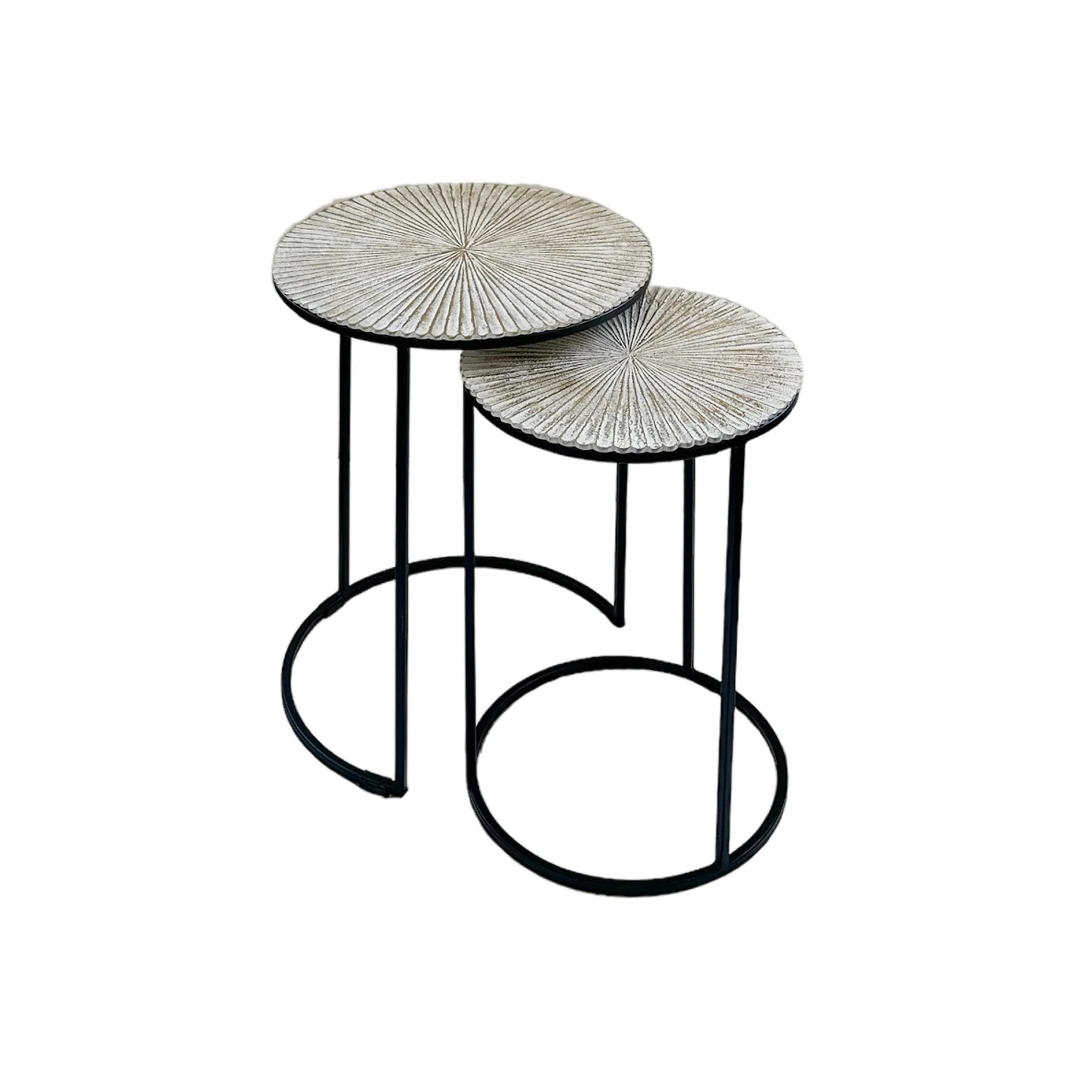 Carpi Fluted Nesting Tables