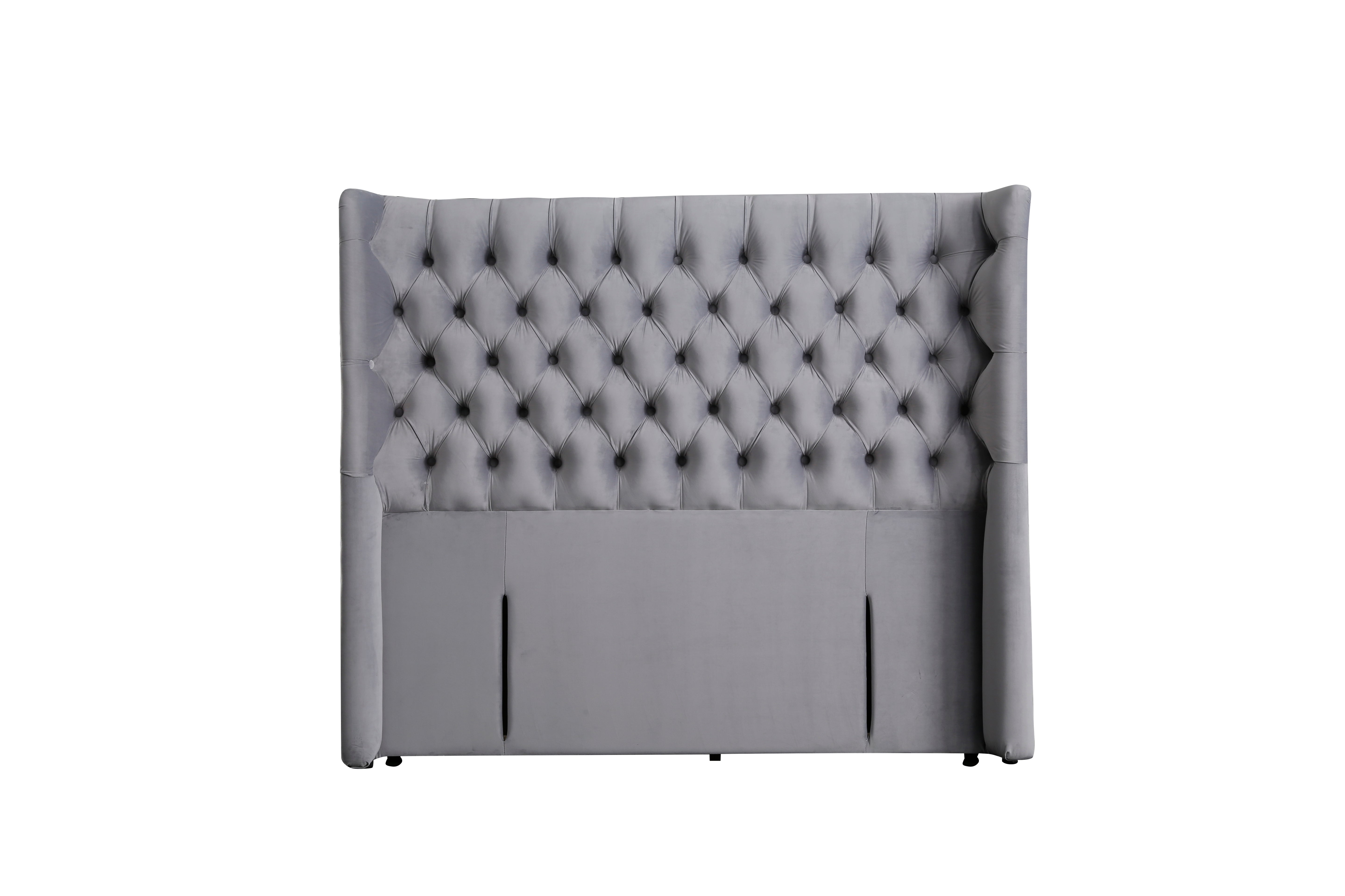 Montana Headboard Velvet Black/Grey