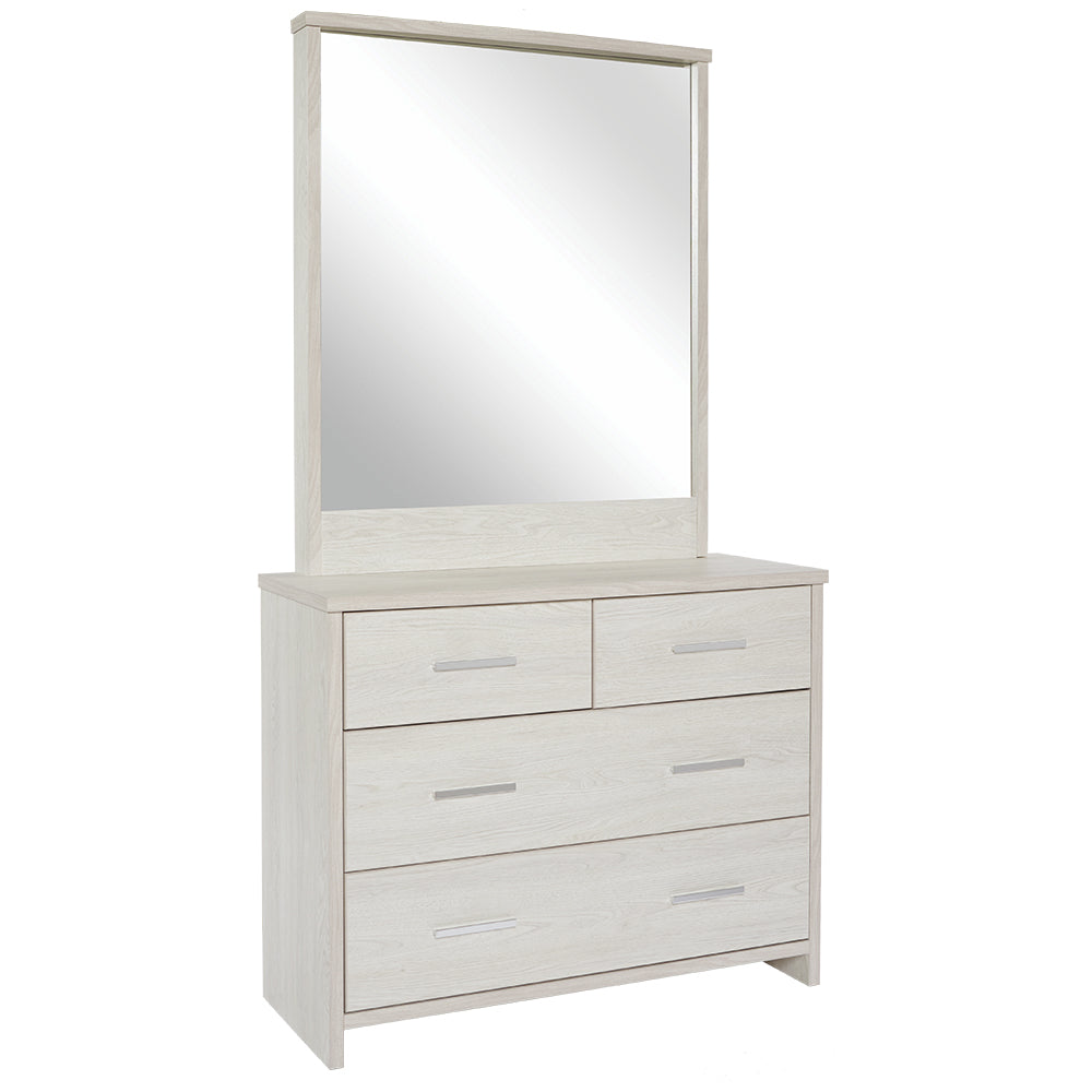 ATLAS 4 Drawer Dresser with Mirror -1000W