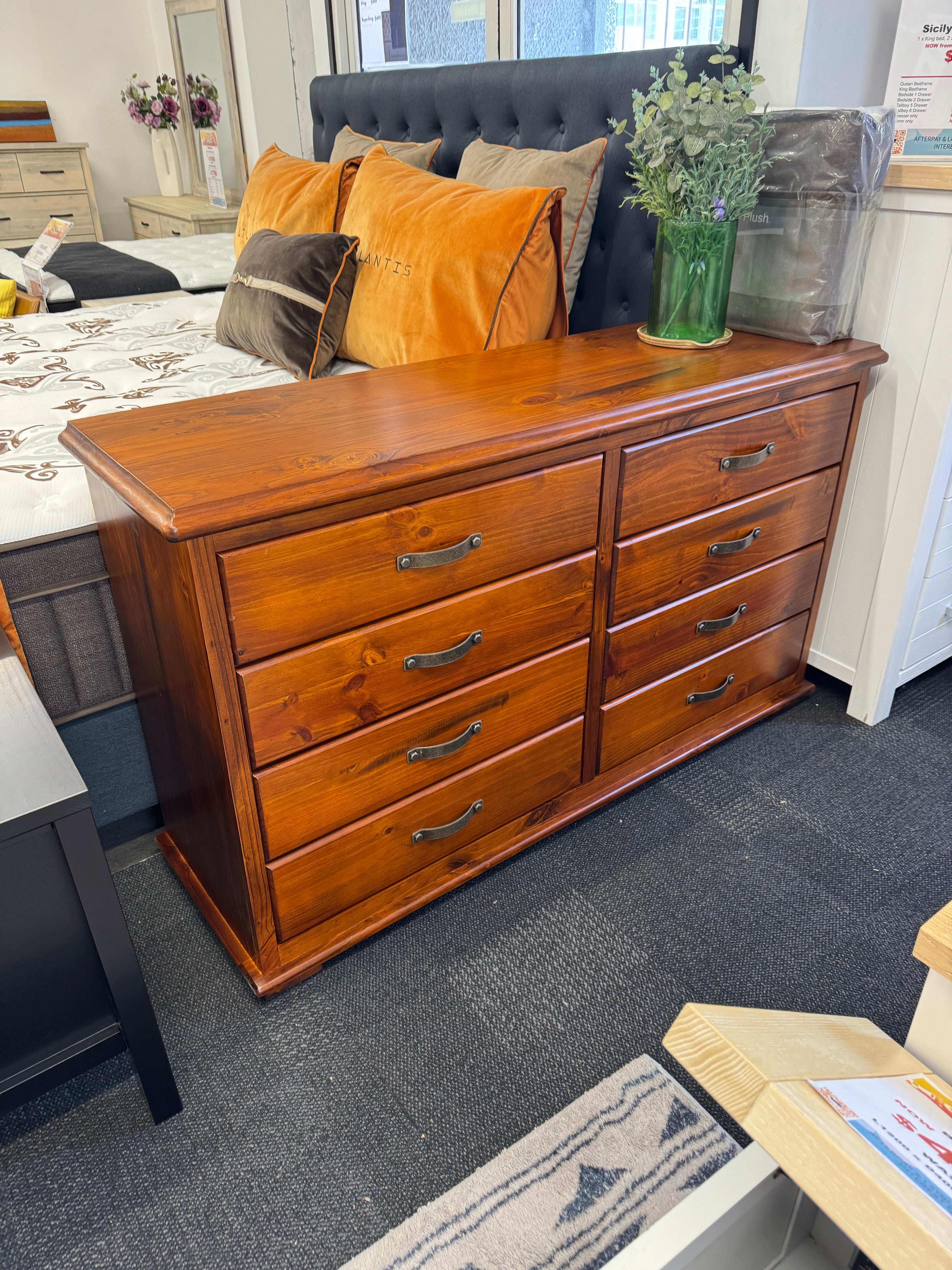 Phillip Island Lowboy|Dresser - 8 Drw