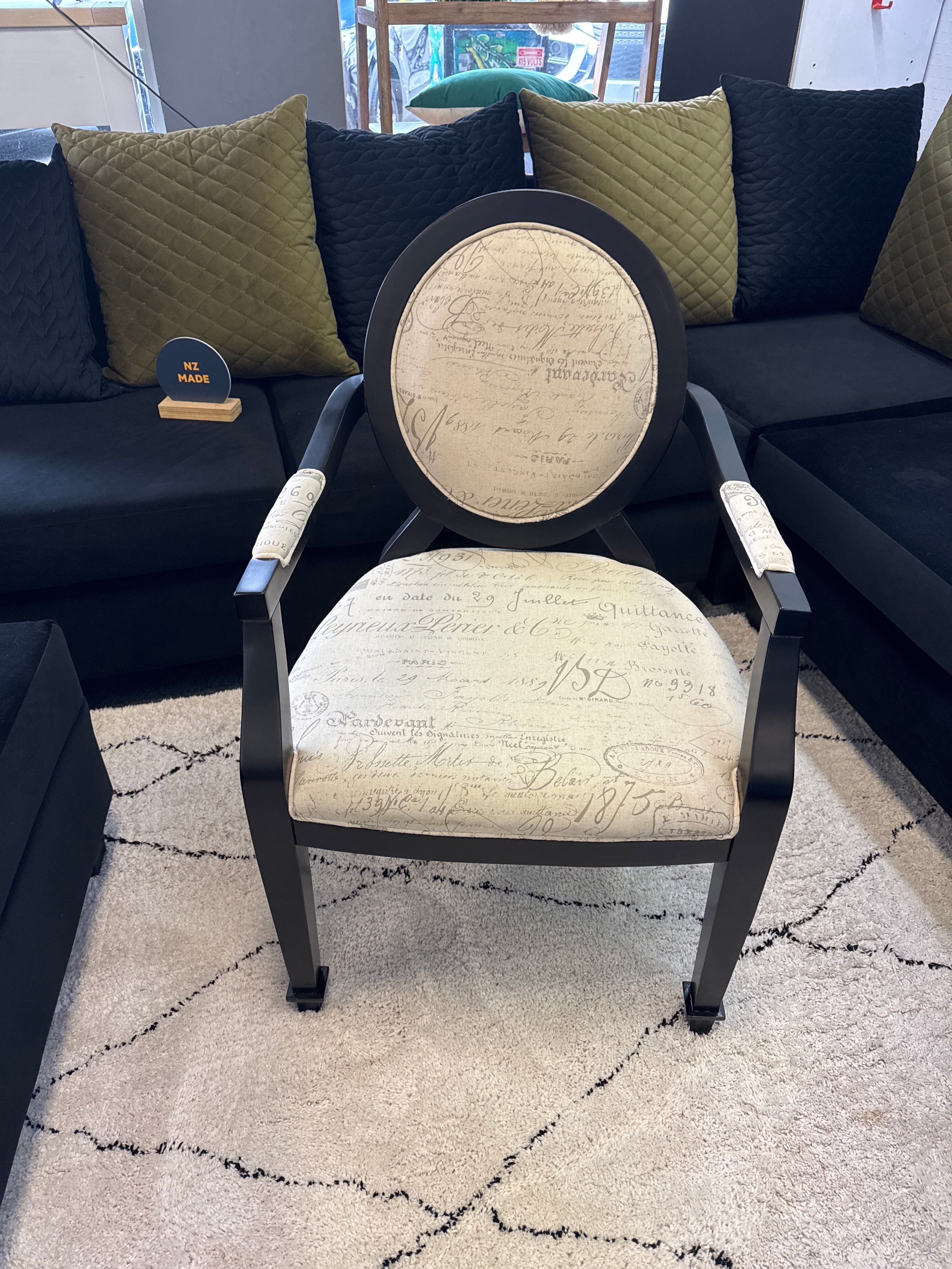 Cleveland Vintage fabric Armchair