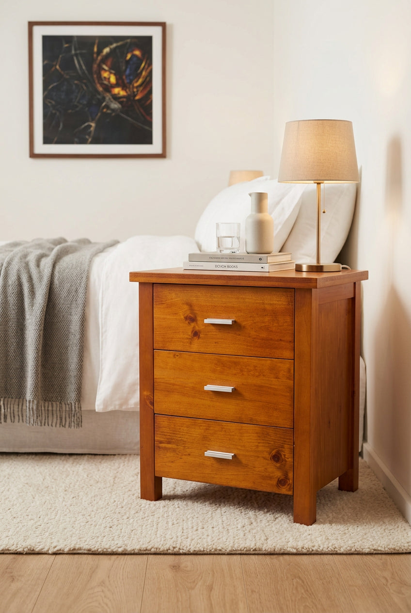 Nova Bedside 3 Drw-CLEARANCE