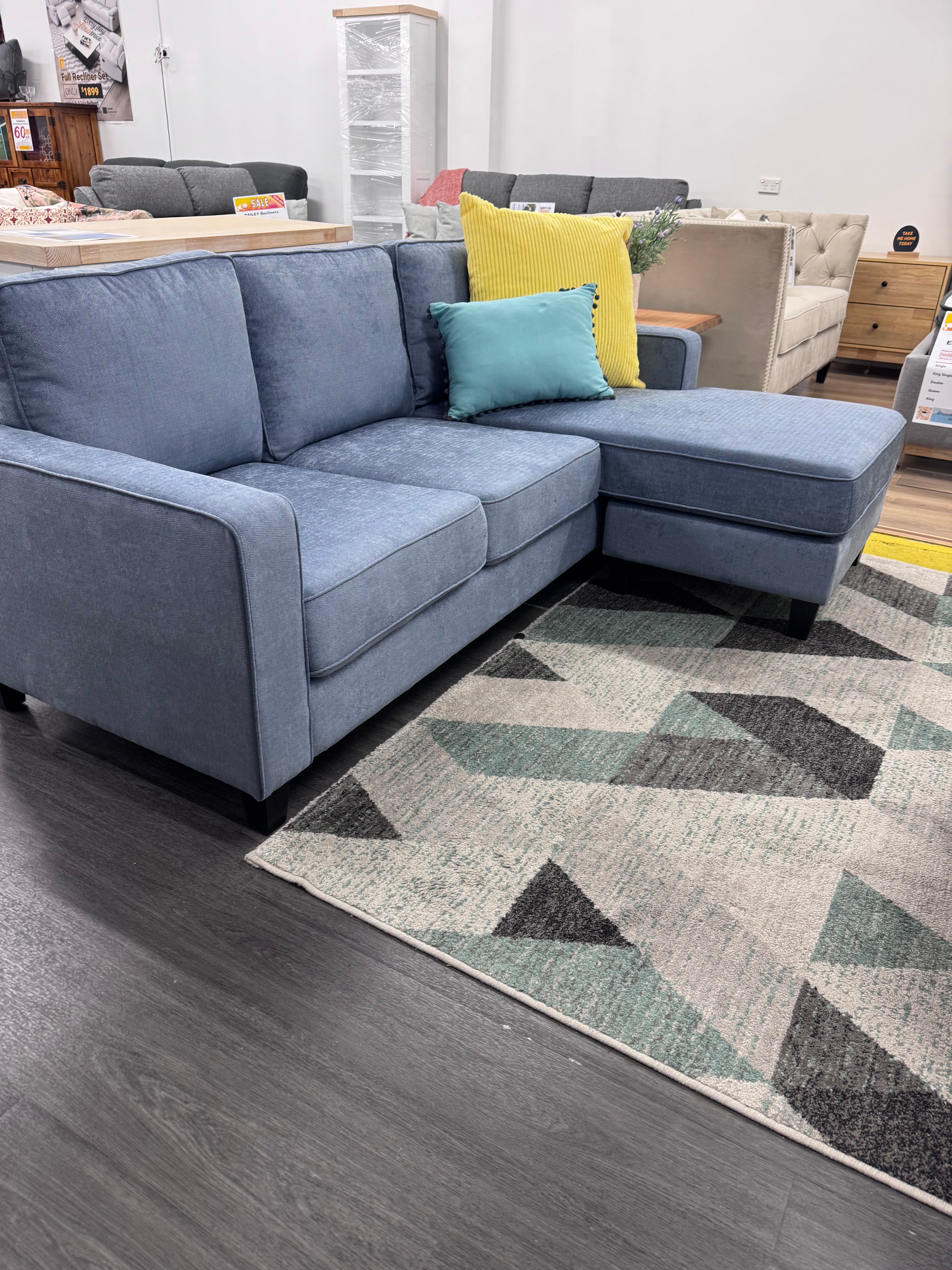 Teressa 3 Seater with Reversible Chaise