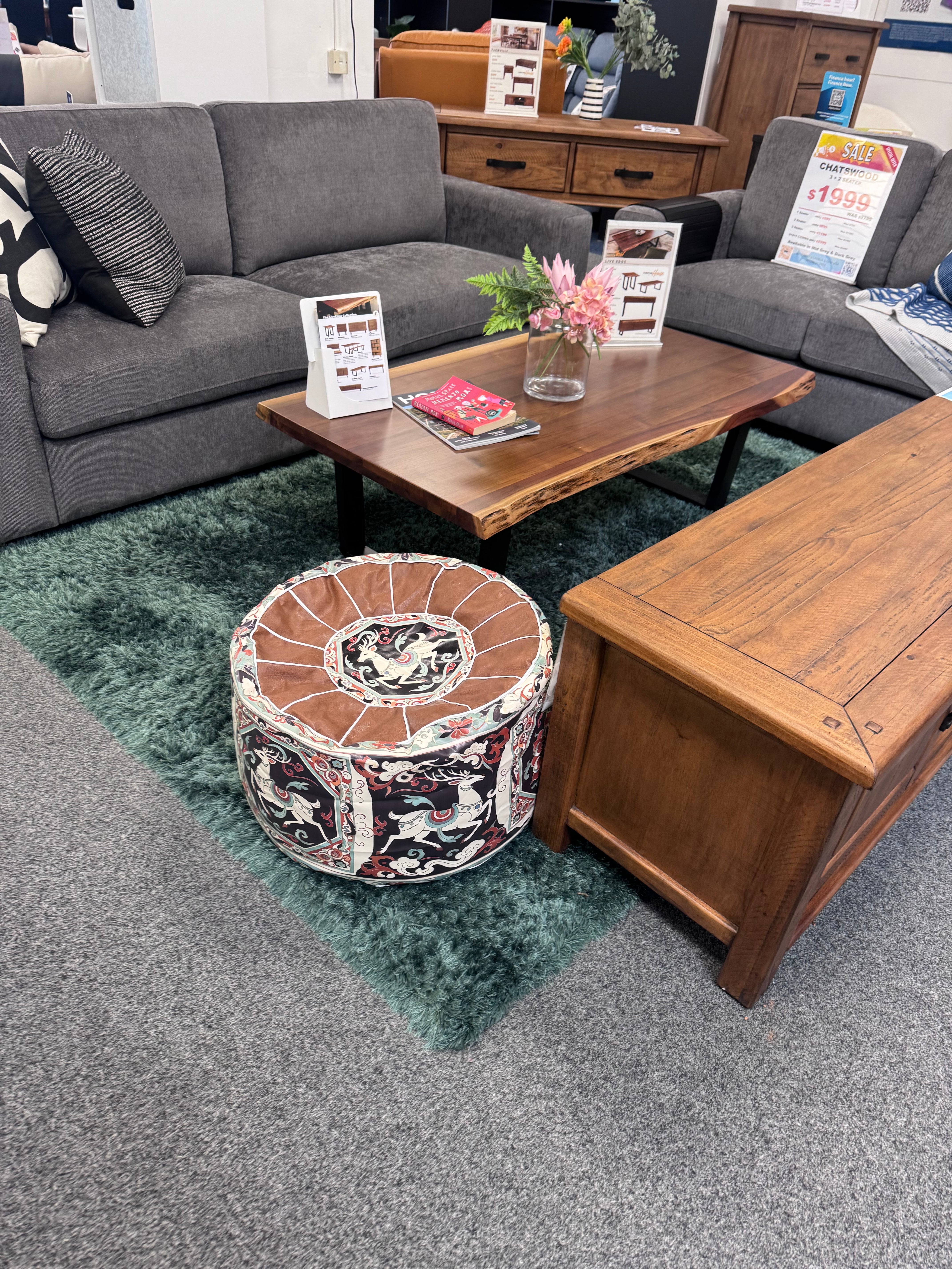 Vintage Ottoman| Pouf | Bean bag