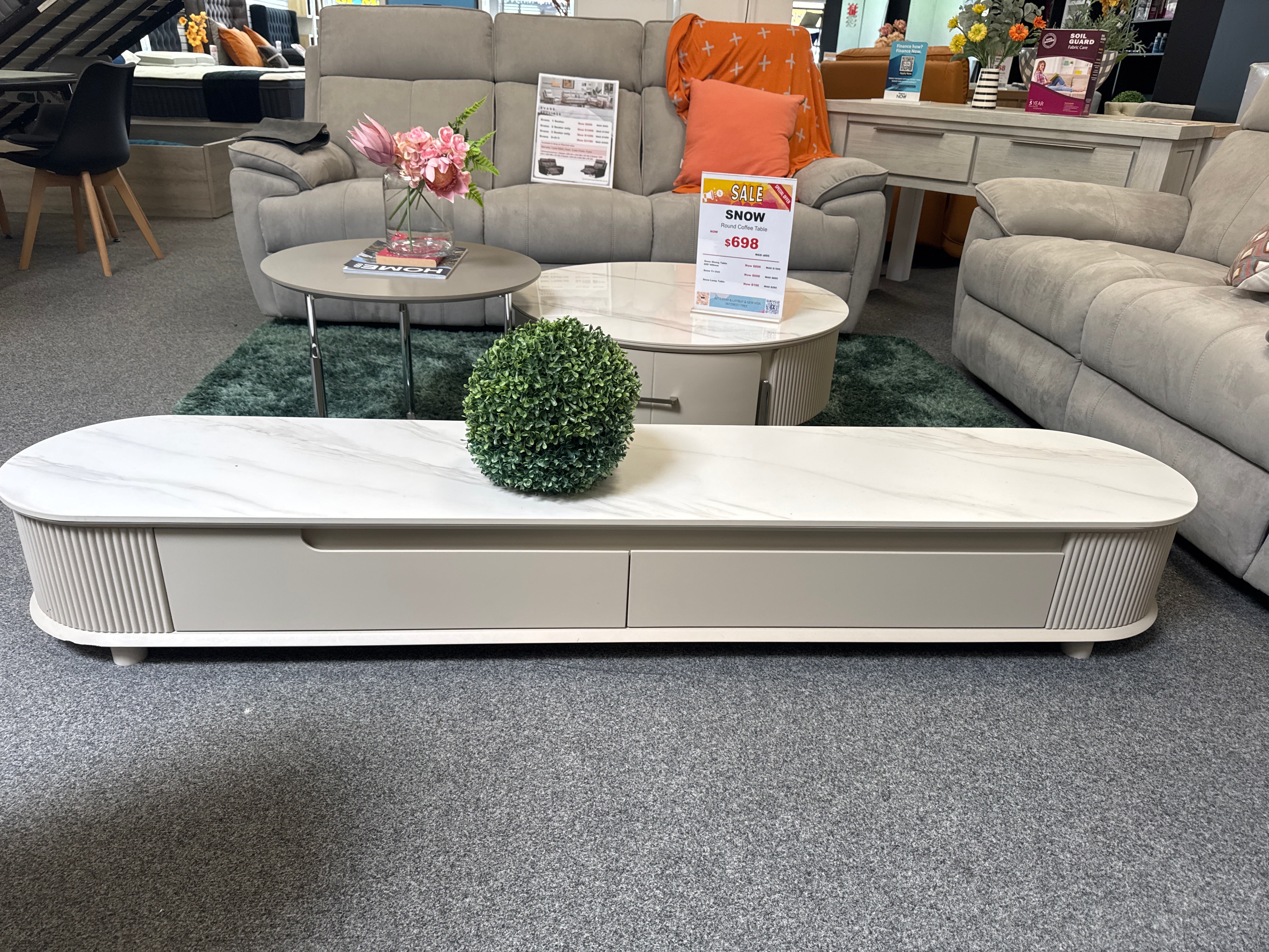 Snow TV Unit - Beige
