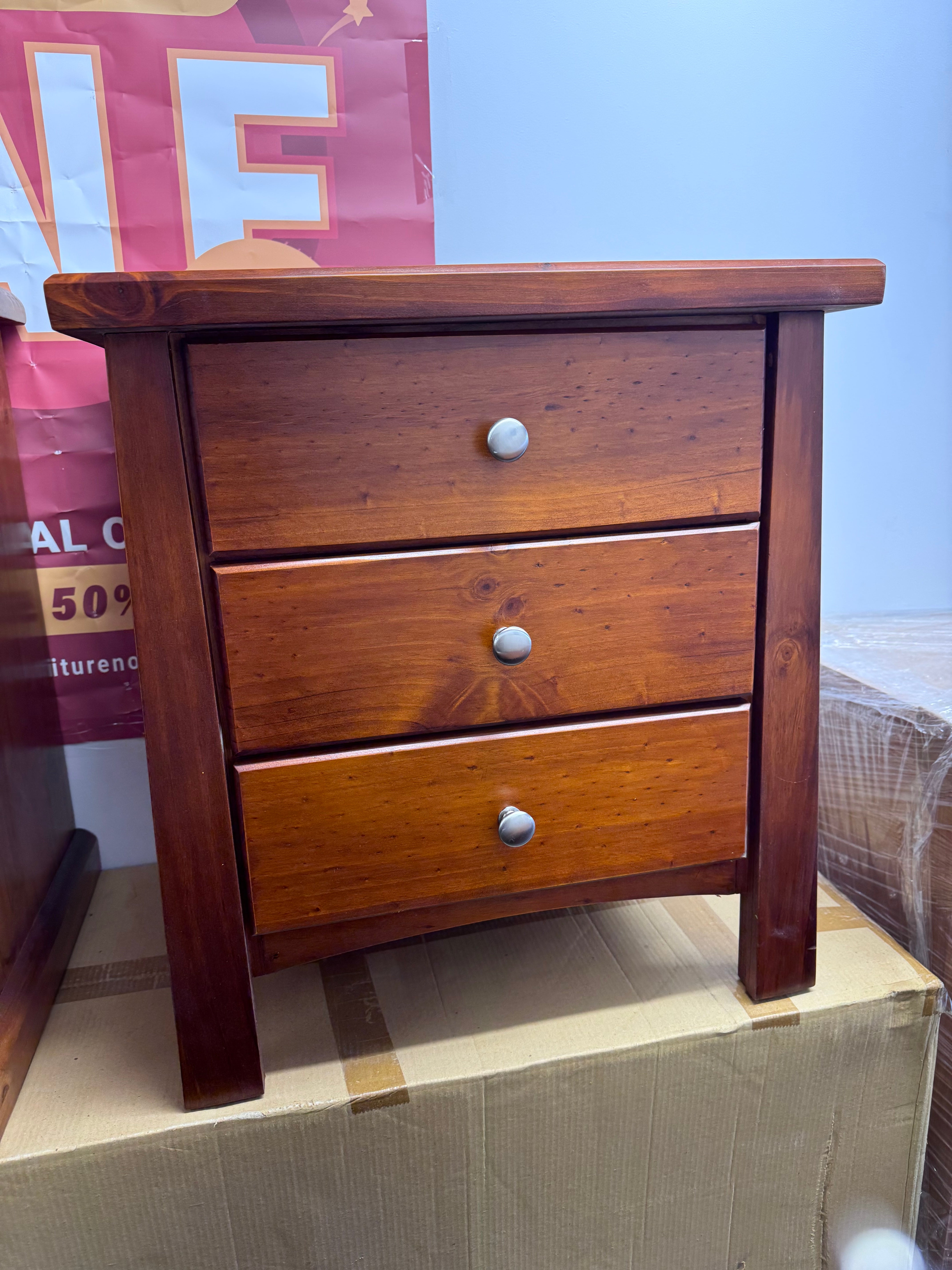 Tokyo Bedside 3 Drw-CLEARANCE