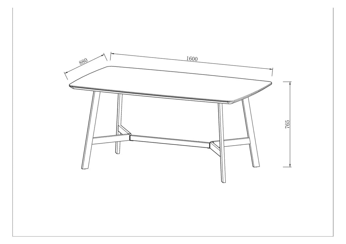 Aurora Dining Table 1.6m