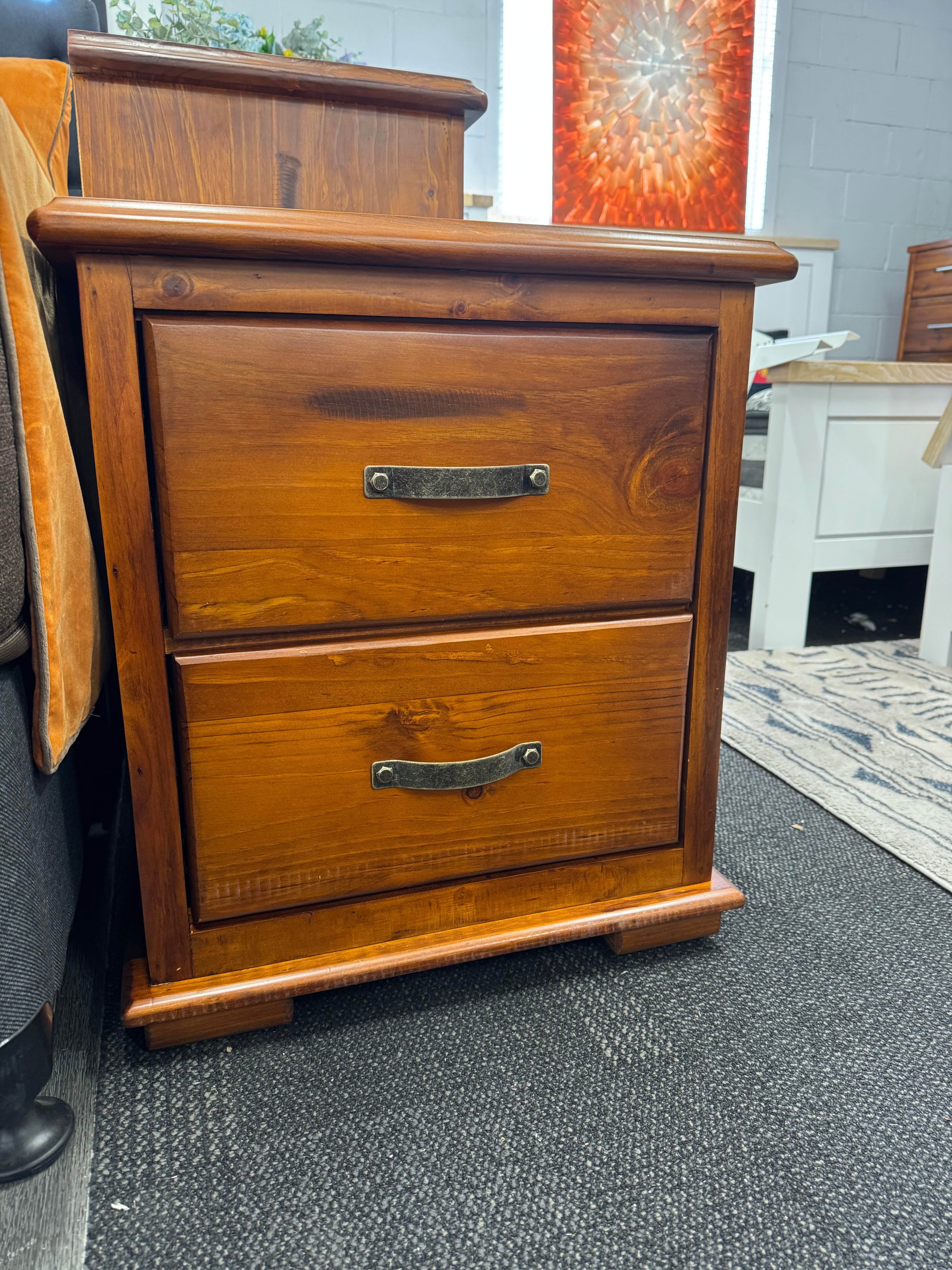 Phillip Island 2 Drawer bedside-CLEARANCE