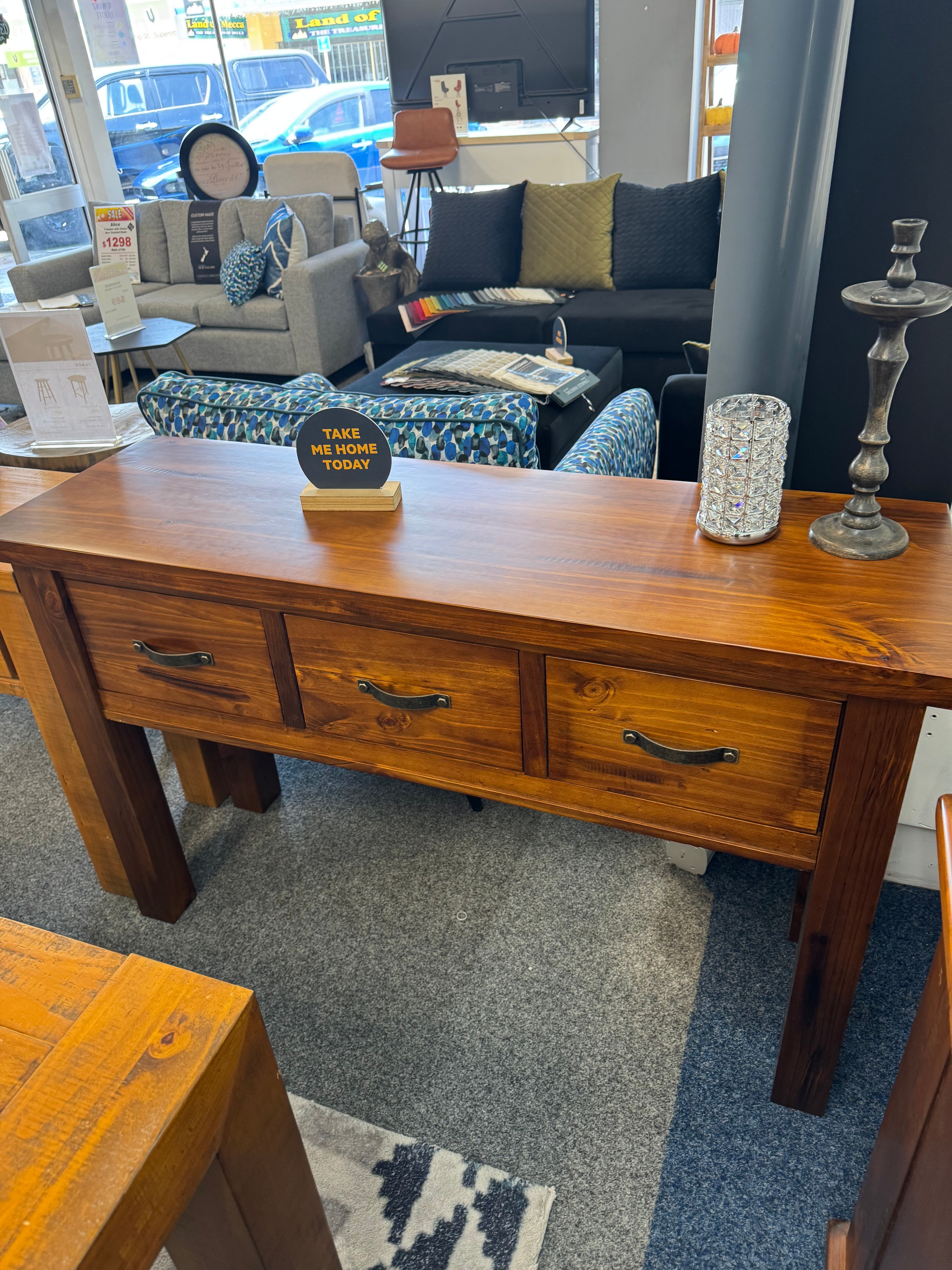 Victoria Console Table - 3 drw - CLEARANCE