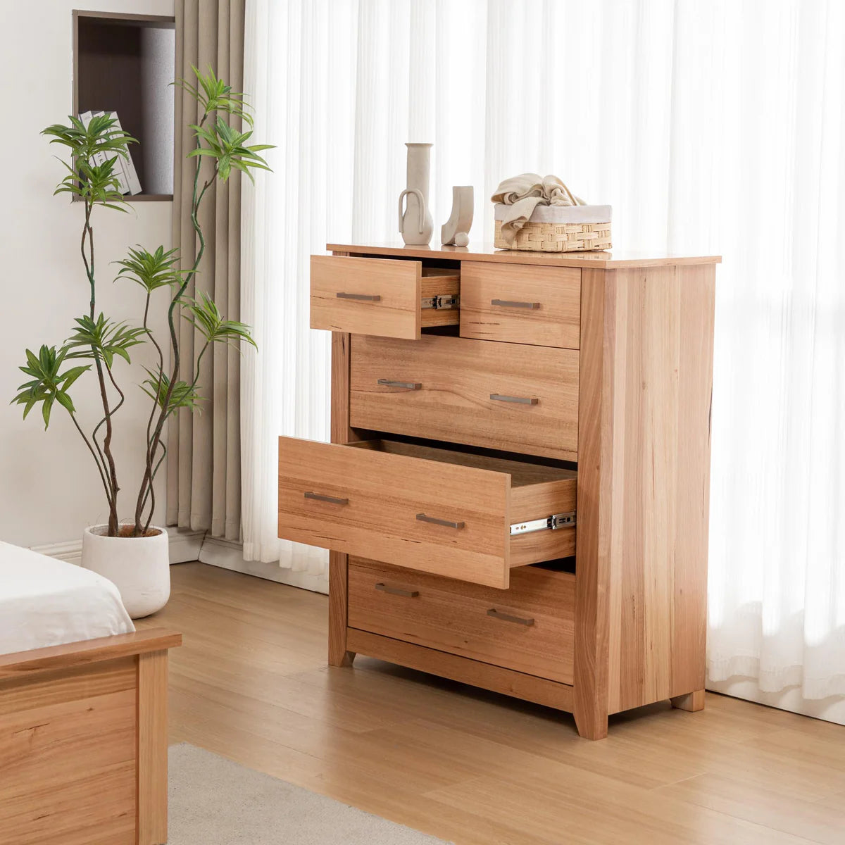 Portland Tallboy 5 Drawer