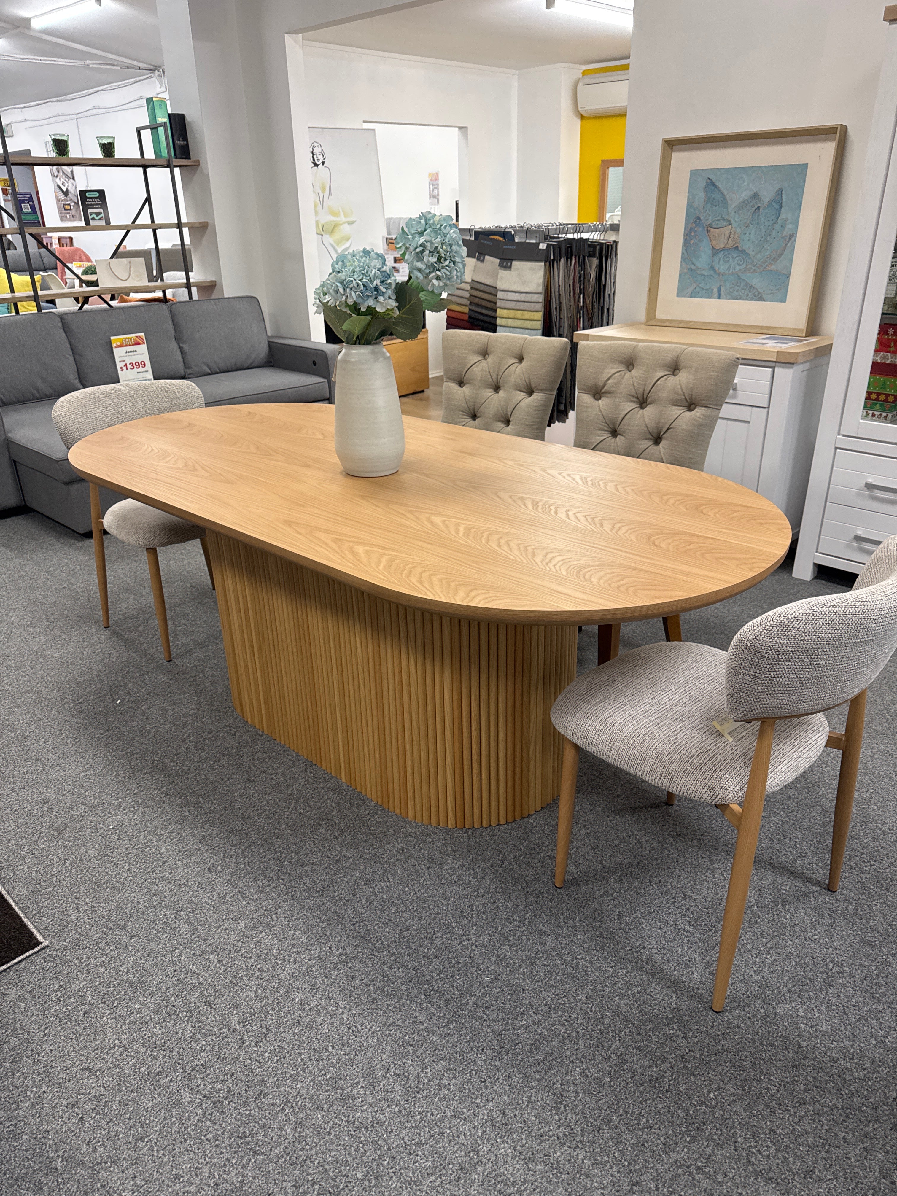 Malmo Oval Dining Table 2.1m