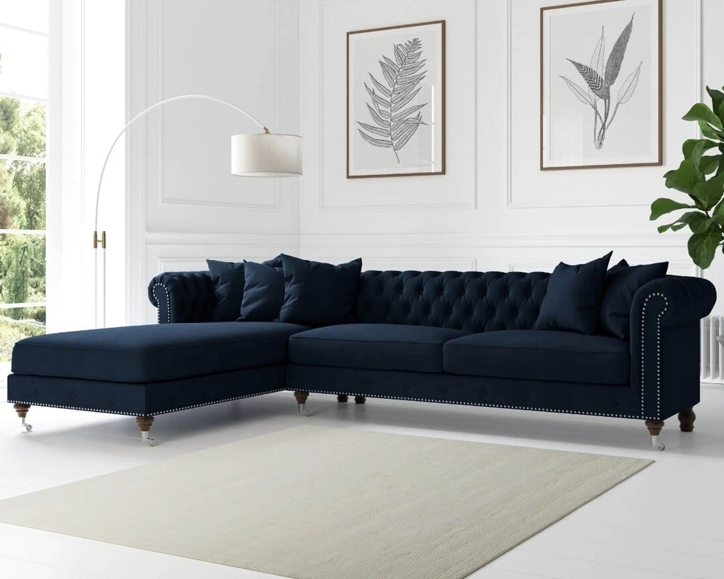 Kirbie Chesterfield Chaise - NZ made