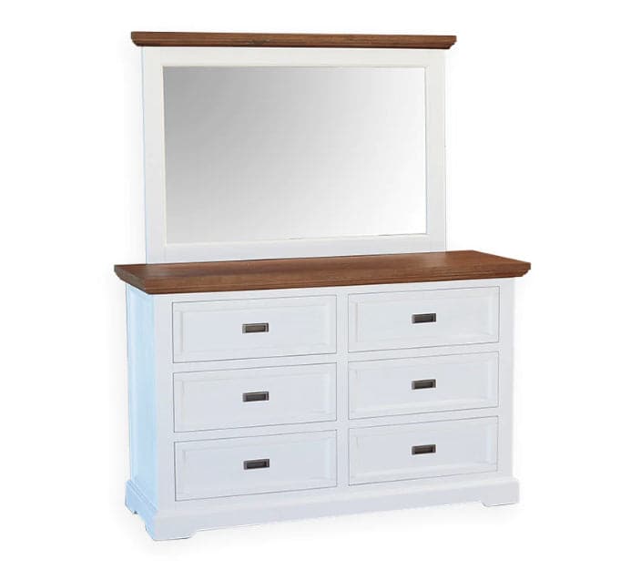 Hamptons Dressing Table N Mirror